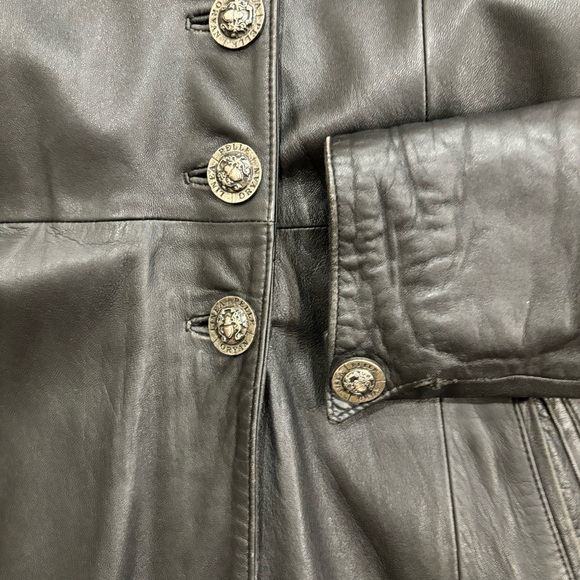 Linea Pelle Oryan Long Leather Coat * Vintage * Size Small - Picture 10 of 16